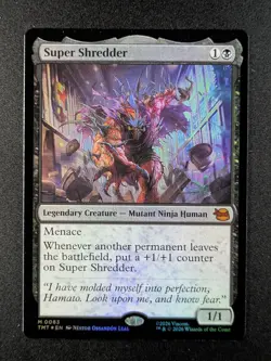 2026 Magic: The Gathering SUPER SHREDDER #TMT-0083 TMNT Mythic Rare Foil - Image 1