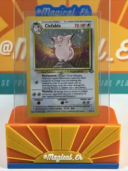 Clefable #1 Holo Rare Pokemon TCG WoTC 1999 Jungle Unlimited DMG - Image 1