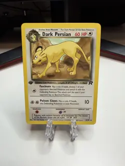 Dark Persian 42/82 1st Edition Team Rocket Non Holo Pokemon Card - Image 1