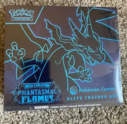 Pokemon TCG Phantasmal Flames Pokemon Center ETB Elite Trainer Box Sealed Torn - Image 1