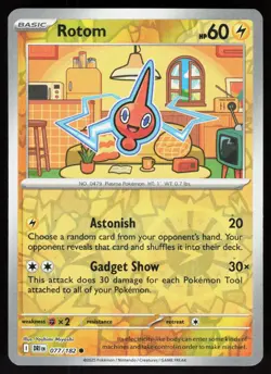 Rotom 077/182 Common Destined Rivals Pokemon Reverse Holo Near Mint - Image 1
