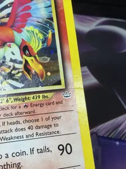 Pokemon Ho-Oh 7/64 Neo Revelation Unlimited Edition Holo Rare English - Image 4