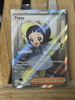 Poppy - Ultra Rare Trainer Pokemon SV03: Obsidian Flames 220/197 NEAR MINT NM - Image 1