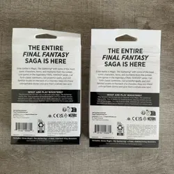 Magic The Gathering Final Fantasy Play Pack + Bonus Promo Card (Lot of 2) - Image 2