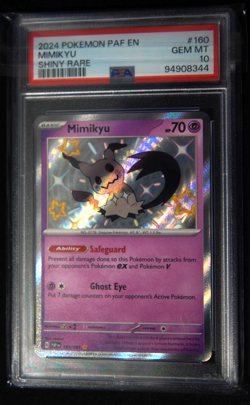 PSA 10 MIMIKYU 160/091 Shiny Rare Paldean Fates 2024 Pokemon - Image 1
