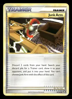 Junk Arm 87/102 Uncommon HGSS Triumphant Pokemon Lightly Played - Image 1