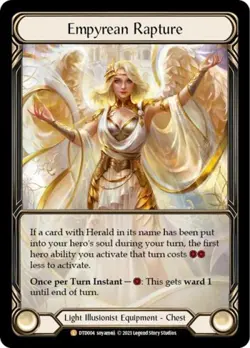 Flesh and Blood FAB Empyrean Rapture (Extended Art) NM 1st EditionCold Foil - Image 1