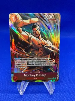 One Piece Carrying On His Will Monkey D Garp OP13-016 Alternate Alt Art NM - Image 1