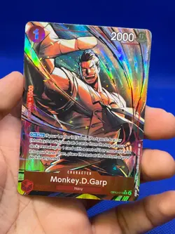 One Piece Carrying On His Will Monkey D Garp OP13-016 Alternate Alt Art NM - Image 2