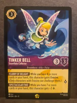 Disney Lorcana Tinker Bell Snowflake Collector 48/204 Rare EN 11 - Image 1