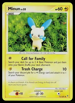 Pokemon Card - Minun Supreme Victors 71/147 Uncommon - Image 1