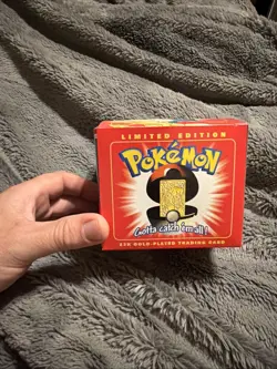 POKEMON CHARIZARD 23K GOLD PLATED CARD BURGER KING 1999 - Image 1