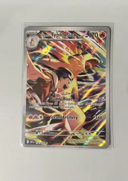 Pokemon TCG Ethan's Typhlosion Destined Rivals Illustration Rare Card 190/182 - Image 1