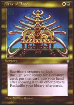 1x Moderately Played, English Altar of Bone - Ice Age - Image 1