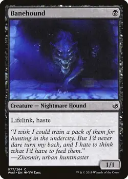 Banehound Foil War of the Spark 77 NM MTG - Image 1
