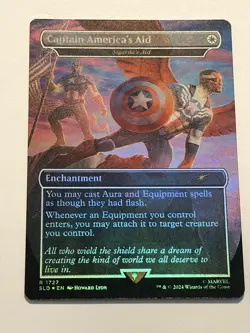 Captain America's Aid - Sigarda's Aid (Rainbow Foil) Secret Lair Drop Foil 1727 - Image 1