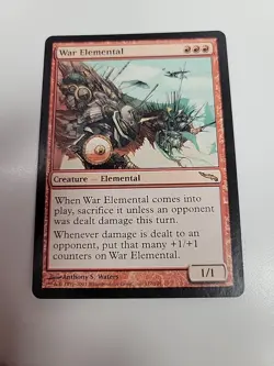 War Elemental - LP Mirrodin Rare Creature Red Regular English MTG #112 NM - Image 1