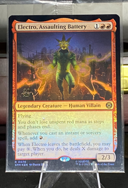 Electro, Assaulting Battery [PRE - 76] - NM [Foil] TCG MTG Prerelease stamp - Image 1