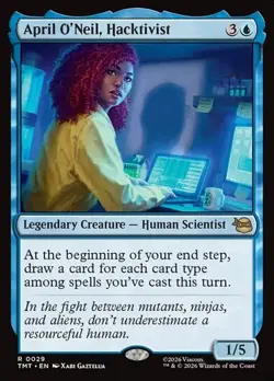 1x April O'Neil, Hacktivist NM Eng MTG - MTG TMNT - Image 1