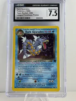Dark Gyarados Team Rocket Holo 8/82 Prerelease Promo Pokemon CGC 7.5 NEAR MINT+ - Image 1