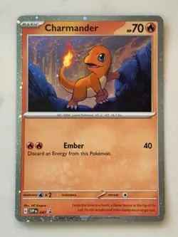 Pokemon 151 Promo Bulbasaur Charmander Squirtle SVP 046 047 048 Kanto Cosmo Holo - Image 1