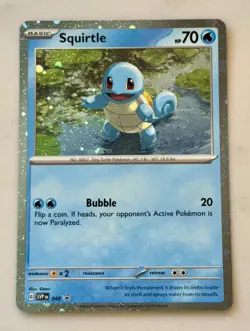 Pokemon 151 Promo Bulbasaur Charmander Squirtle SVP 046 047 048 Kanto Cosmo Holo - Image 5