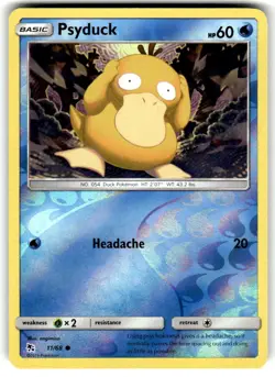 Psyduck Reverse Holo Common Hidden Fates 11/68 LP - Image 1