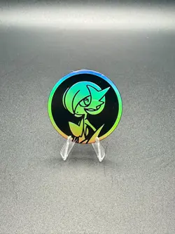 Pokemon TCG Collection Medium Flip Coin Token Gardevoir Silver Rainbow Holo Coin - Image 1