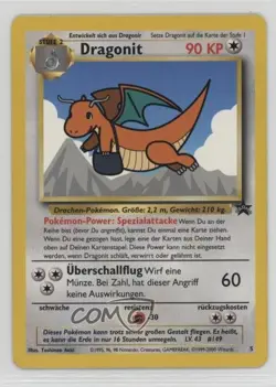 Dragonite German Pokemon WOTC Black Star #5 1999 - Image 1