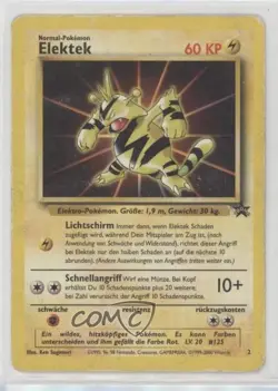 Pokemon The First Movie - Electabuzz German WOTC Black Star #2 1999 - Image 1