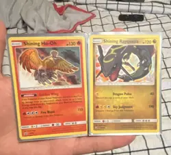 Pokemon TCG Shining Legends Shining Ho-Oh SM70 & Rayquaza SM73 Holo (2) 2017 - Image 1