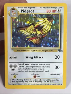 Pidgeot 8/64 Holo Rare Pokemon 1999 Jungle - LP - Image 1