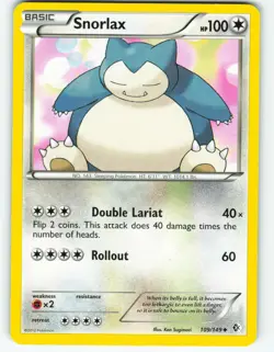Snorlax - 109/149 Boundaries Crossed - Pokemon TCG - 2012 - Image 1