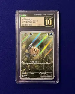 CGC Pristine 10 Feebas #198 Surging Sparks 2024 Pokemon PRISTINE - Image 1