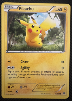 Pikachu 48/162 BREAKthrough Common Pokemon NM - Image 1
