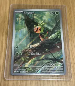 Pokemon TCG: Chaos Rising Chespin 087/086 Illustration Rare IR Pack Fresh - Image 1