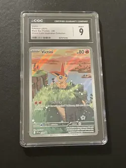 Pokemon TCG Victini SVP 208 Black Star Promo CGC 9 MINT 2025 Holo - Image 1
