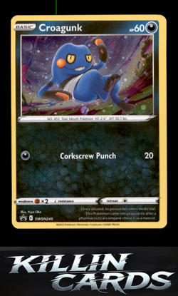 Croagunk - SWSH245 (Cosmos Holo) SWSH245 Pokemon Promo SWSH: Sword & Shield Prom - Image 1