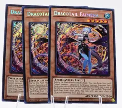 3x Dracotail Faimena RA05-EN035 (Secret Rare) 1st Ed - NM - Yu-Gi-Oh! - Image 1
