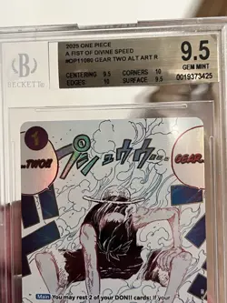One Piece Fist Of Divine Speed - Gear Two Manga Event Alt Art - BGS 9.5 - Image 4