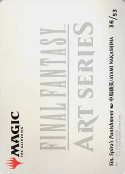Sin, Spira's Punishment Art Card S Art Series: FINAL FANTASY 36 NM Normal MTG - Image 2
