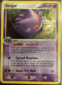 Pokemon TCG Gengar 5/92 EX Legend Maker 2006 Holo Rare Card - Image 1