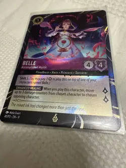 Belle Accomplished Mystic AND Beast Gracious Prince Promo Disney Lorcana Card - Image 3
