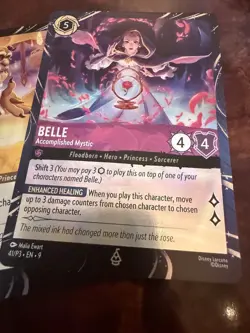 Belle Accomplished Mystic AND Beast Gracious Prince Promo Disney Lorcana Card - Image 5