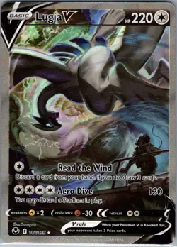 Lugia V (Alternate Full Art) 186/195 SWSH12: Silver Tempest - Pokemon Card - NM - Image 1