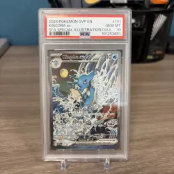 Kingdra EX 131 Pokemon TCG Scarlet & Violet Black Star Promo Holo Card PSA 10 - Image 1