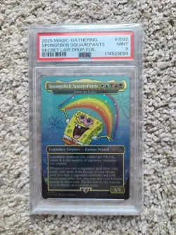 MTG SpongeBob SquarePants FOIL PSA 9 MINT SpongeBob Magic Card SLD #1932 - Image 4