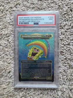 MTG SpongeBob SquarePants FOIL PSA 9 MINT SpongeBob Magic Card SLD #1932 - Image 5
