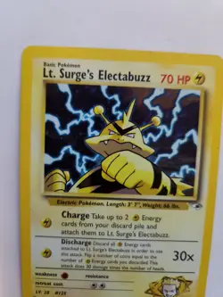 Lt. Surge's Electabuzz Gym Pokemon Card Base WOTC NM - Image 4