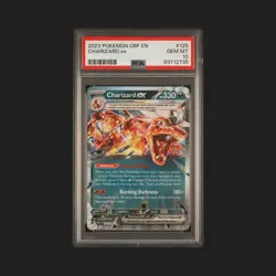 Pokemon TCG Charizard EX Obsidian Flames Holo Double Rare Card 125/197 PSA 10 - Image 1